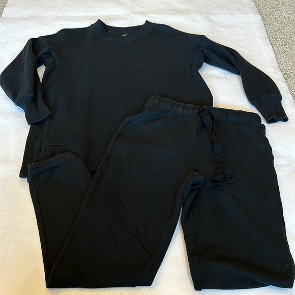 Aerie Matching Jogger Set in Black size S & S Long - Picture 2 of 16